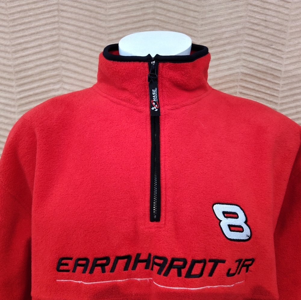Dale Earnhardt Jr. 1/4 zip, Pull-Over, With NASCAR branding. XL Like New.